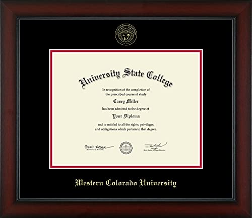 Western Colorado University - Officially Licensed - Gold Embossed Diploma Frame - Document Size 11" x 8.5"