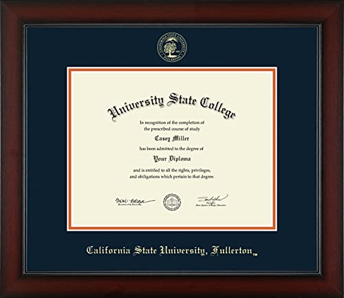 California State University Fullerton - Officially Licensed - Gold Embossed Diploma Frame - Document Size 11" x 8.5"