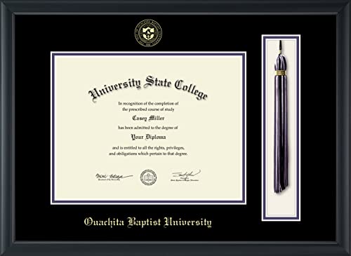 Ouachita Baptist University - Officially Licensed - Gold Embossed Tassel Diploma Frame - Document Size 11" x 8.5"