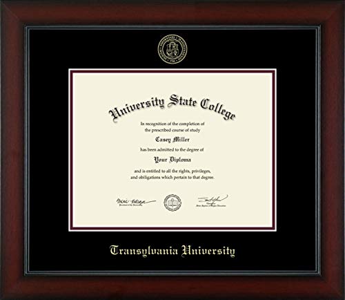 Transylvania University - Officially Licensed - Gold Embossed Diploma Frame - Document Size 11" x 8.5"