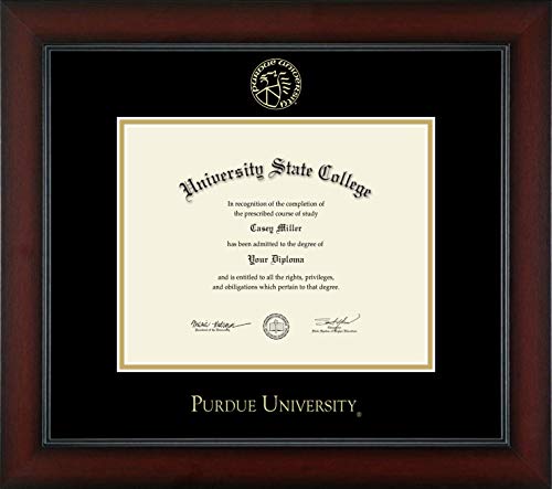 Purdue University - Officially Licensed - Bachelor's - Gold Embossed Diploma Frame - Document Size 9.625" x 7.625"