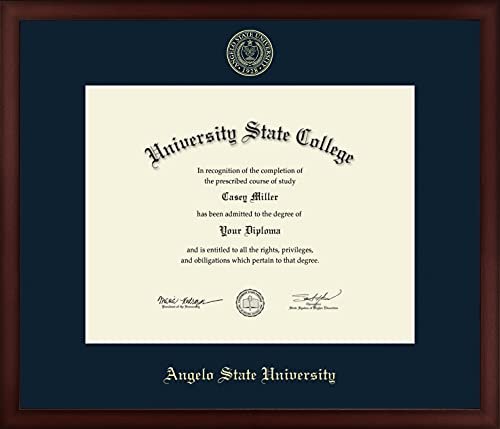 Angelo State University - Officially Licensed - Gold Embossed Diploma Frame - Document Size 14" x 11"