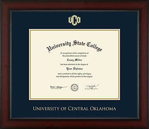 University of Central Oklahoma - Officially Licensed - Gold Embossed Diploma Frame - Document Size 11" x 8.5"