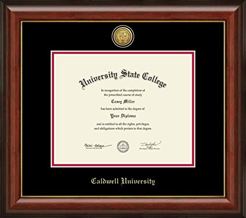 Caldwell University - Officially Licensed - Bachelor's - Gold Medallion Diploma Frame - Document Size 10" x 8"