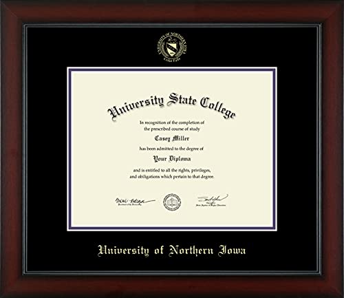 University of Northern Iowa - Officially Licensed - Bachelor's - Gold Embossed Diploma Frame - Document Size 11" x 8.5"