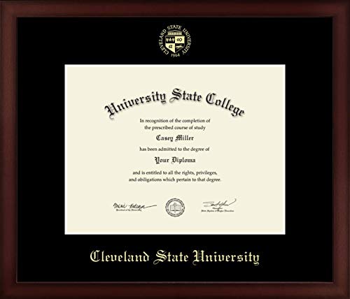 Cleveland State University - Officially Licensed - Gold Embossed Diploma Frame - Document Size 11" x 8.5"