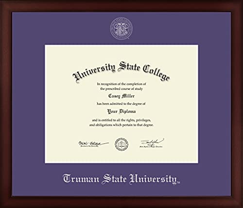 Truman State University - Officially Licensed - Silver Embossed Diploma Frame - Document Size 11" x 8.5"