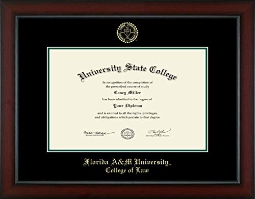 Florida A&M University College of Law - Officially Licensed - Gold Embossed Diploma Frame - Document Size 17" x 11"