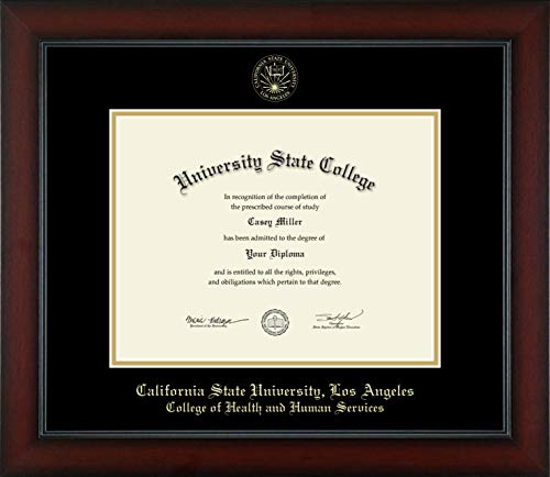 California State University Los Angeles College of Health and Human Services - Officially Licensed - Gold Embossed Diploma Frame - Document Size 11" x 8.5"