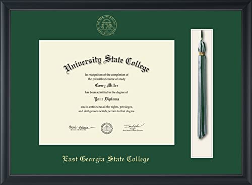 East Georgia State College - Officially Licensed - Gold Embossed Tassel Diploma Frame - Document Size 11" x 8.5"