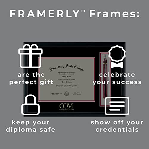 College of the Mainland - Officially Licensed - Gold Embossed Tassel Diploma Frame - Document Size 11" x 8.5"