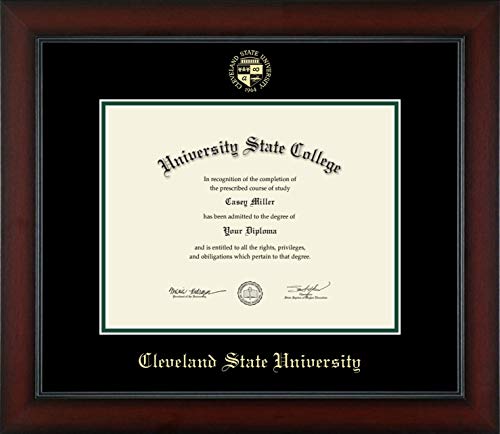 Cleveland State University - Officially Licensed - Gold Embossed Diploma Frame - Document Size 11" x 8.5"