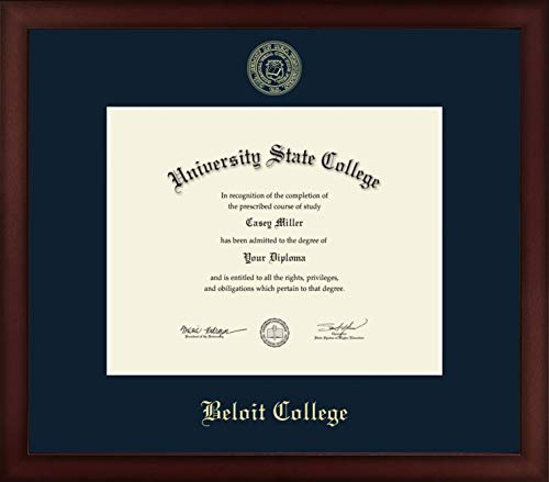 Beloit College - Officially Licensed - Gold Embossed Diploma Frame - Document Size 10" x 8"