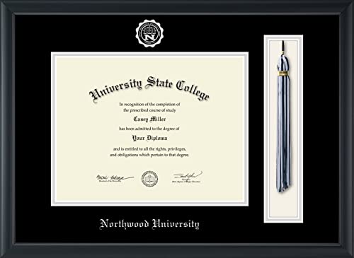 Northwood University in Florida - Officially Licensed - Silver Embossed Tassel Diploma Frame - Document Size 11" x 8.5"