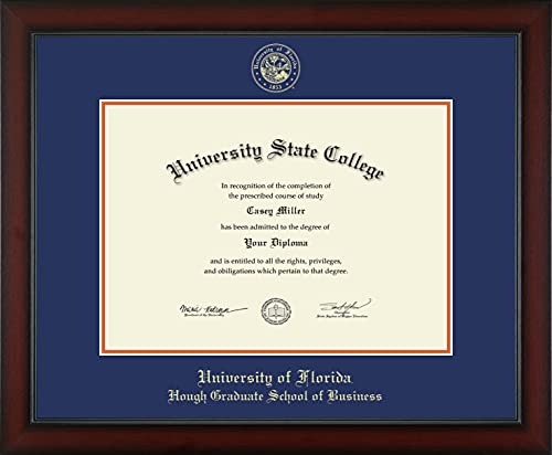 University of Florida Hough Graduate School of Business - Officially Licensed - Gold Embossed Diploma Frame - Document Size 16" x 11.5"