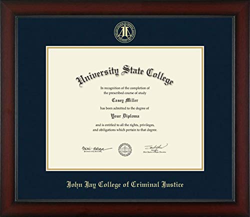 John Jay College of Criminal Justice - Officially Licensed - Gold Embossed Diploma Frame - Document Size 14" x 11"