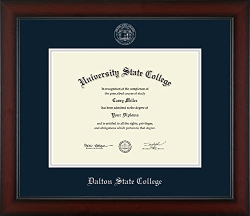 Dalton State College - Officially Licensed - Silver Embossed Diploma Frame - Document Size 11" x 8.5"