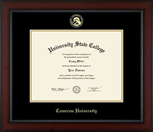 Cameron University - Officially Licensed - Gold Embossed Diploma Frame - Document Size 11" x 8.5"