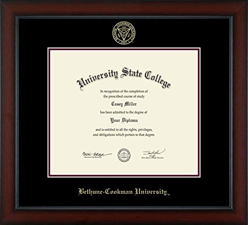 Bethune-Cookman University - Officially Licensed - Master's - Gold Embossed Diploma Frame - Document Size 13" x 11"