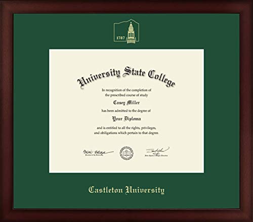 Castleton University - Officially Licensed - Gold Embossed Diploma Frame - Document Size 10" x 8"