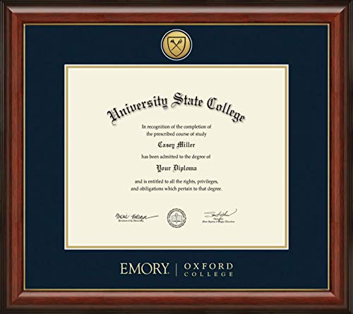 Emory Oxford College - Officially Licensed - Gold Medallion Diploma Frame - Document Size 17" x 14"