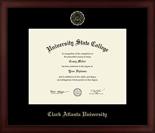 Clark Atlanta University - Officially Licensed - Bachelor's - Gold Embossed Diploma Frame - Document Size 11" x 8.5"