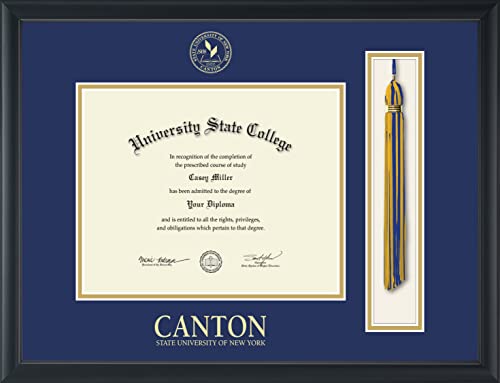 State University of New York at Canton - Officially Licensed - Gold Embossed Tassel Diploma Frame - Document Size 10" x 8"