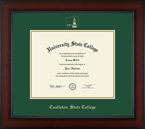 Castleton State College - Officially Licensed - Gold Embossed Diploma Frame - Document Size 10" x 8"