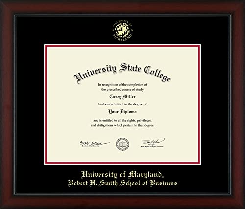 University of Maryland, College Park Robert H. Smith School of Business - Officially Licensed - Gold Embossed Diploma Frame - Document Size 17" x 13"