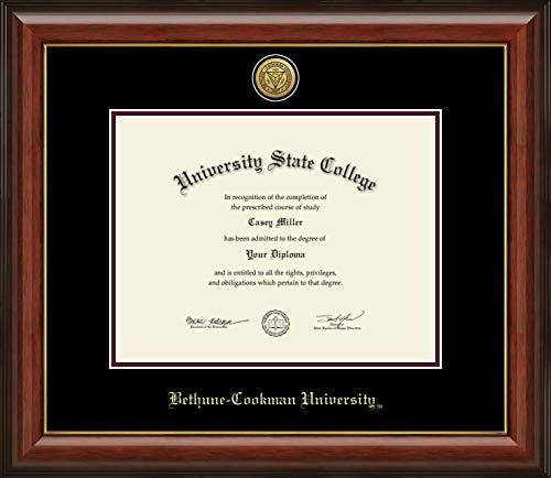 Bethune-Cookman University - Officially Licensed - Bachelor's - Gold Medallion Diploma Frame - Document Size 11" x 8.5"