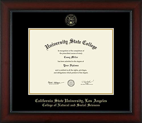 California State University Los Angeles College of Natural and Social Sciences - Officially Licensed - Gold Embossed Diploma Frame - Document Size 11" x 8.5"