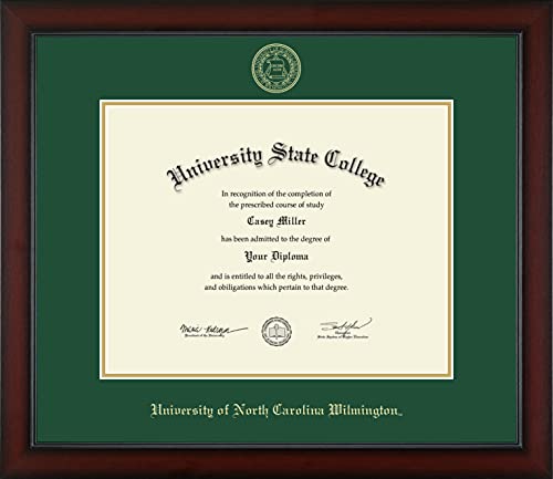 Framerly For University of North Carolina Wilmington - Officially Licensed - Gold Embossed Diploma Frame - Document Size 14" x 11"