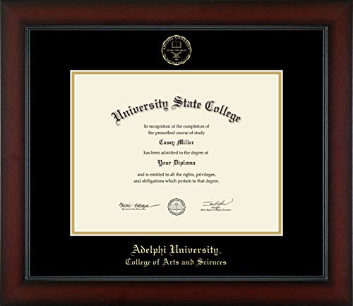 Adelphi University College of Arts and Sciences - Officially Licensed - Gold Embossed Diploma Frame - Document Size 11" x 8.5"