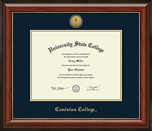 Canisius College - Officially Licensed - Gold Medallion Diploma Frame - Document Size 11" x 8.5"