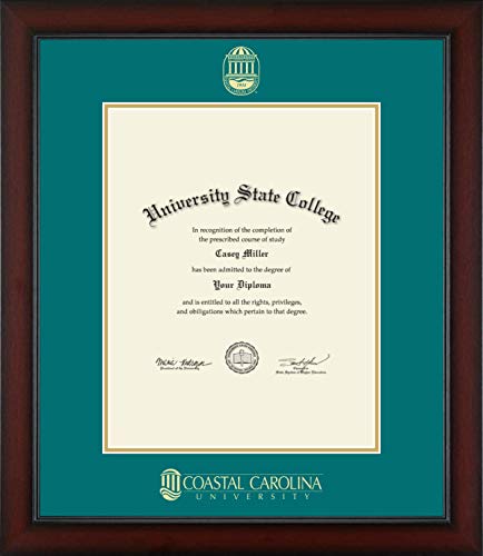 Coastal Carolina University - Officially Licensed - Gold Embossed Diploma Frame - Document Size 11" x 14"