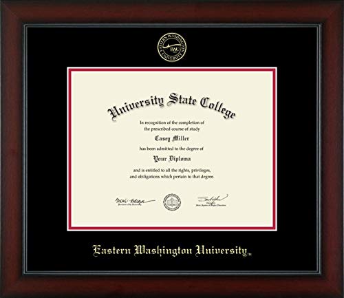 Eastern Washington University - Officially Licensed - Bachelor's - Gold Embossed Diploma Frame - Document Size 11" x 8.5"