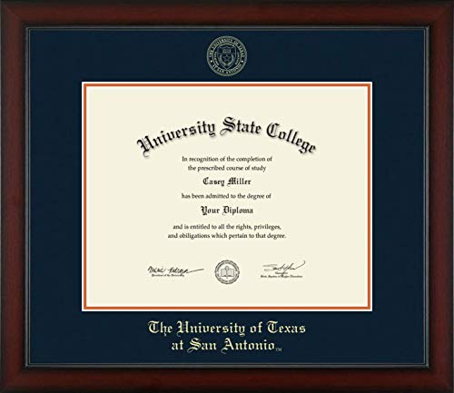 The University of Texas San Antonio - Officially Licensed - Gold Embossed Diploma Frame - Document Size 14" x 11"