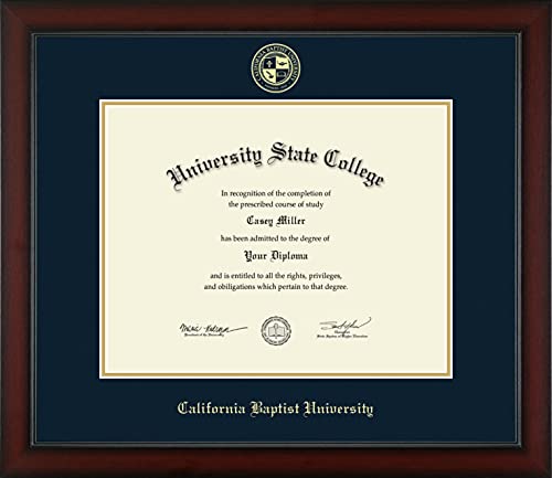 California Baptist University - Officially Licensed - Gold Embossed Diploma Frame - Document Size 14" x 11"