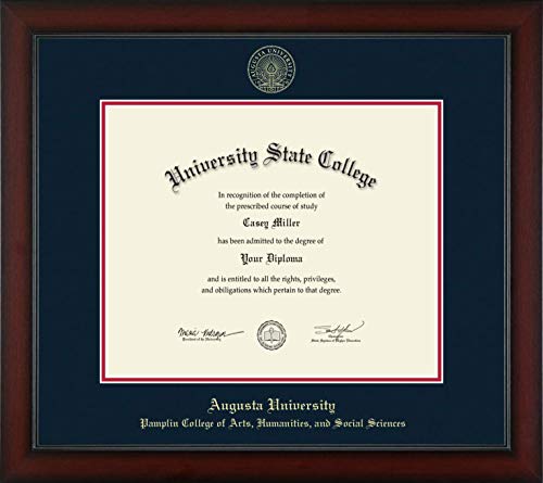 Augusta University Pamplin College of Arts, Humanities, and Social Sciences - Officially Licensed - Gold Embossed Diploma Frame - Document Size 17" x 14"