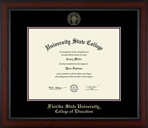 Framerly For Florida State University College of Education - Officially Licensed - Gold Embossed Diploma Frame - Document Size 14" x 11"