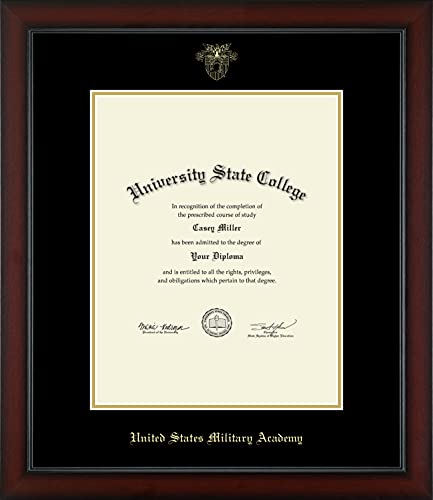 United States Military Academy Westpoint - Officially Licensed - Commission Certificate - Gold Embossed Diploma Frame - Document Size 11" x 14"