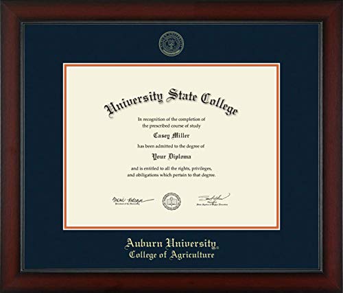 Auburn University College of Agriculture - Officially Licensed - Gold Embossed Diploma Frame - Document Size 17" x 13"