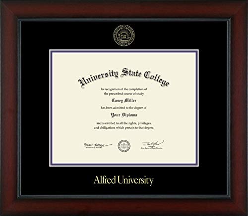 Alfred University - Officially Licensed - Gold Embossed Diploma Frame - Document Size 11" x 8.5"