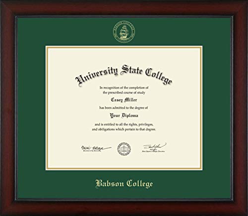 Babson College - Officially Licensed - Gold Embossed Diploma Frame - Document Size 14" x 11"