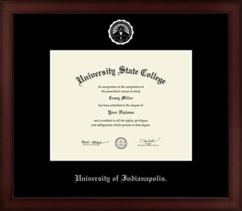 University of Indianapolis - Officially Licensed - Bachelor's/Master's - Silver Embossed Diploma Frame - Document Size 9" x 7"