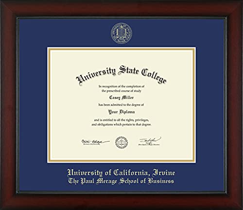 University of California Irvine The Paul Merage School of Business - Officially Licensed - Gold Embossed Diploma Frame - Document Size 11" x 8.5"