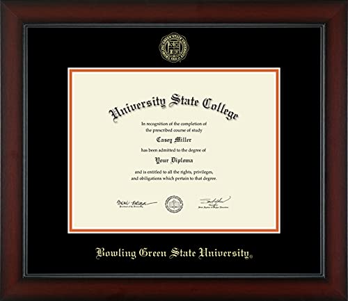 Bowling Green State University - Officially Licensed - Gold Embossed Diploma Frame - Document Size 11" x 8.5"