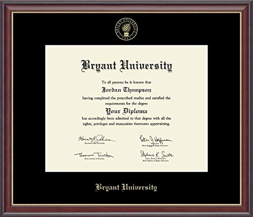 Church Hill Classics Bryant University - Gold Embossed - Featuring Studio Moulding - Officially Licensed - Diploma Size 14" x 11"