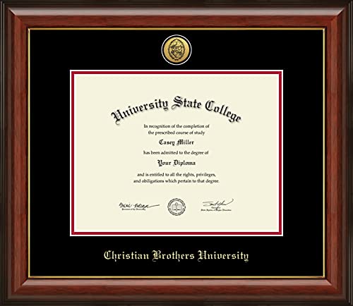 Christian Brothers University - Officially Licensed - Gold Medallion Diploma Frame - Document Size 11" x 8.5"