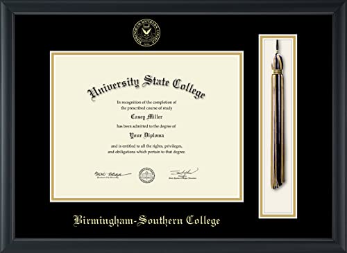 Birmingham-Southern College - Officially Licensed - Gold Embossed Tassel Diploma Frame - Document Size 11" x 8.5"